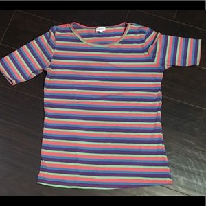 Lularoe striped tee